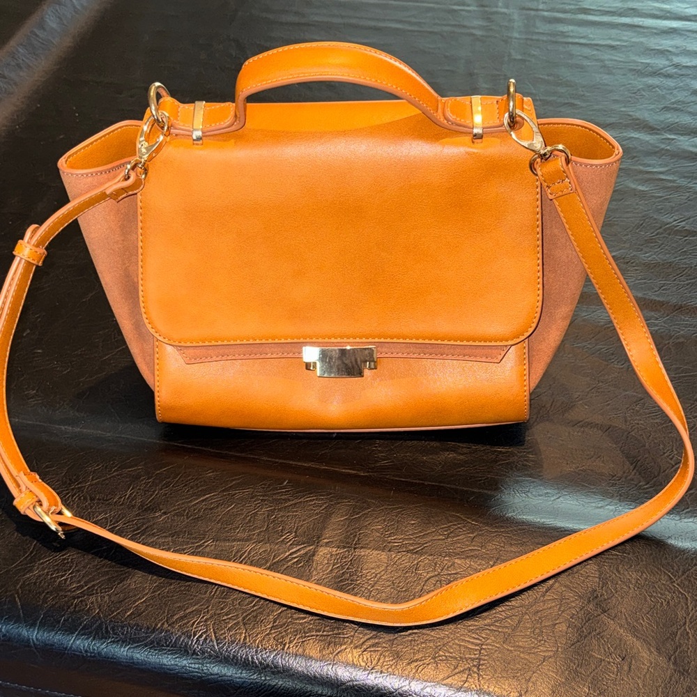 Forever 21 Classic Structured Women’s Satchel Bag in Tan - Camel NEW